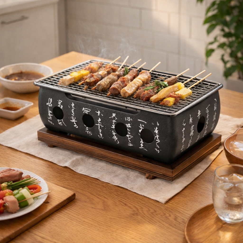 Japanese Rectangular Charcoal Grill